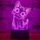 i-CHONY iCHONY Cat Night Light Cat Gifts 3D Optical Illusion Lamp 7 Colors