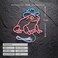 Haimococl Frog Neon Sign for Wall Dcor Dimmable LED Cowboy Neon Sign USB Powered Signs Light DecorPinkBlue