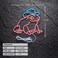 Haimococl Frog Neon Sign for Wall Dcor Dimmable LED Cowboy Neon Sign USB Powered Signs Light DecorPinkBlue