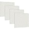 Frienda 4 Pcs Fluorescent Light Covers Replacement Flat Clear Prismatic Acrylic Ceiling Light Cover Panels2375 x 2375 x 01