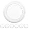 Sunco Lighting Sunco 6 Pack LED Disc Lights Ceiling 6 Inch Flush Mount Disk Light Recessed Can Lighting 1050 LM 15W 75W Equivalent 6000K Daylight Deluxe Dimmable Damp Rated ETL