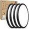 hepside 4PACK Flush Mount LED Ceiling Light Fixture Black 12Inch 28Watt Dimmable 3000K4500K6000K Ceiling Lamp 3200LM Low Profile Ceiling Light for Kitchen Bedroom Hallway Porch