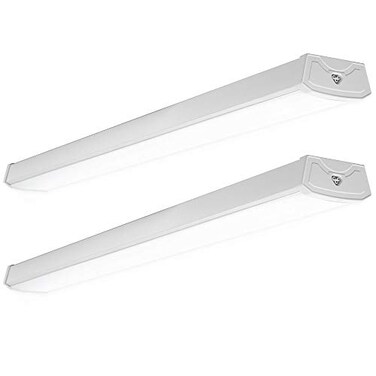 Sunco Lighting Sunco LED Garage Ceiling Lights Wraparound Fixture 4FTLinkable Shop Light 3500 LM 40W300W 5000K Daylight Hardwired Surface Mount Utility Workshop Light ETL 2 Pack