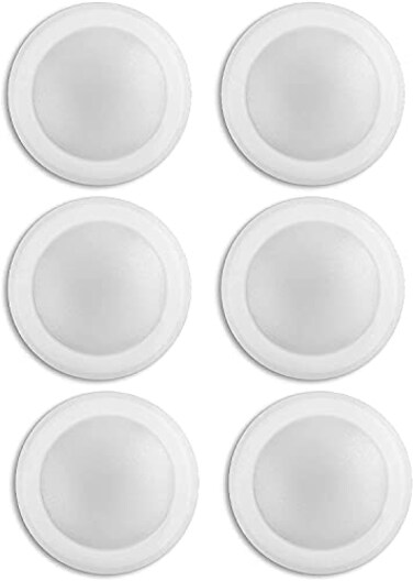 Lunabode LED 75 Dimmable LED Disk Light Flush Mount Ceiling Light Fixture LED Lights 165W 120W Equivalent 120V 5000K Wet Location 46 JBox Bright White 6 Pack