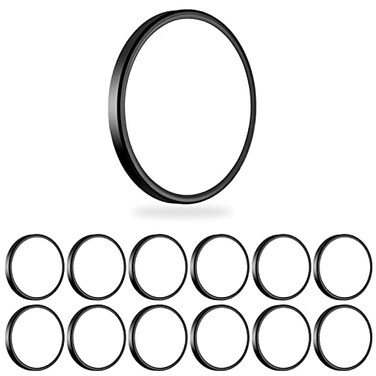 MODERN 12 Pack Super Thin 9inch 2800lm Flush Mount LED Ceiling Light Black 5000K Daylight Undimmable Ceiling Light Surface Mount for Bedroom Living Room Dining Room Garage Office