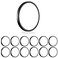 MODERN 12 Pack Super Thin 9inch 2800lm Flush Mount LED Ceiling Light Black 5000K Daylight Undimmable Ceiling Light Surface Mount for Bedroom Living Room Dining Room Garage Office