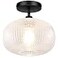 Jolydoly Semi Flush Mount Ceiling LightGlobe Glass Ceiling LightsBlack Hallway Light FixturesEntryway Light FixtureKitchen Lighting Fixtures CeilingModern Hanging Lighting for ClosetFoyer