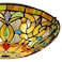 ARTZONE Tiffany Ceiling Lights 3Light 16 Inch Stained Glass Flush Mount Ceiling Light for Bedroom Dining Living Room Entryway Foyer