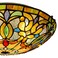ARTZONE Tiffany Ceiling Lights 3Light 16 Inch Stained Glass Flush Mount Ceiling Light for Bedroom Dining Living Room Entryway Foyer