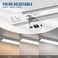 DAKASON 4Pack 4FT LED Closet Light Fixture 4Foot Flush Mount Garage Ceiling Lighting 36W 4320lm 48in Flat Panel Lights Hardwired for Basement Kitchen Utility 345000K No Plug