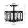Giiland Modern Crystal Semi Flush Mount Ceiling Light Black Close to Ceiling Light Fixtures3Light Ceiling Light for Dining Room Bedroom Kitchen Island Hallway Entryway