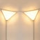 haultop Corner Light with Switch Ceiling Corner Lights for Living Room Plug in Ceiling Light for Dark Area Lamp for Bedroom Kids Room Triangle Shape White Acrylic 2 Pack
