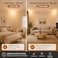haultop Corner Light with Switch Ceiling Corner Lights for Living Room Plug in Ceiling Light for Dark Area Lamp for Bedroom Kids Room Triangle Shape White Acrylic 2 Pack