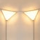 haultop Corner Light with Switch Ceiling Corner Lights for Living Room Plug in Ceiling Light for Dark Area Lamp for Bedroom Kids Room Triangle Shape White Acrylic 2 Pack