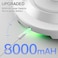 Homelist Newly Upgraded 8000mAh Rechargeable Ceiling Light BatteryOperated Wireless Motion Sensor Ceiling Light with Remote for Shower Bathroom Closet Stairs Hallway Porch 6000K Cool White