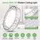Lightania 16 Inch Flush Mount Ceiling Light Modern Brushed Nickel LED Ceiling Light Fixture 28W 2800LM 27006500K Adjustable Dimmable Ceiling Lights for Bedroom Kitchen Hallway Bathroom ETL