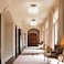 OYKYOHEI Semi Flush Mount Ceiling Light Globe Glass Ceiling Light Fixture Antique Bronze Modern Lighting for Hallway Bedroom Entryway Kitchen Porch Bulb Not Included