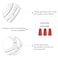 PATIKIL 125mm 492 Universal Light Fixture Mounting Bracket Kit 3 Set Round Ceiling Light Plate with Screws for Wall Ceiling Pendant Chandelier