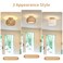 Luafac Rattan Ceiling Light Fixture3 Style Options Boho Flush Mount Ceiling Lights HandWoven Rattan ChandelierMini Bohemian Wicker Light Fixtures Farmhouse Light Fixture for Bedroom Hallway Entryway