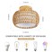 Luafac Rattan Ceiling Light Fixture3 Style Options Boho Flush Mount Ceiling Lights HandWoven Rattan ChandelierMini Bohemian Wicker Light Fixtures Farmhouse Light Fixture for Bedroom Hallway Entryway