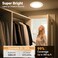 Rodalims Wireless Closet Lights Motion Sensor No Wiring Rechargeable Ceiling Light Night Light Indoor Battery Operated Led Lights for Bedroom with Remote Living Room Bathroom Home Kitchen Decor Lighti
