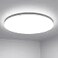 Lepro 11 inch 24 watt Flush Mount LED Ceiling Light 2400 Lumen 200 watt Equivalent Waterproof Daylight White 5000 Kelvin Bright Ceiling Fixture for Kitchen Bathroom Laundry Hallway NotDimmable
