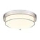 Cargifak Close to Ceiling Light Fixtures Bushed Nickel Farmhouse Ceiling Light with 2 Light for Laundry Kitchen Bedroom Bathroom 4822BN