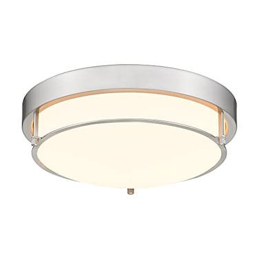 Cargifak Close to Ceiling Light Fixtures Bushed Nickel Farmhouse Ceiling Light with 2 Light for Laundry Kitchen Bedroom Bathroom 4822BN
