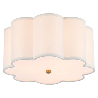 MhyTogn Semi Flush Mount Ceiling Light Fixture Modern Close to Ceiling Lamp with Cream White Fabric Drum Shade for Nursery Kids Room Bedroom Kitchen Hallway Entryway 3Light