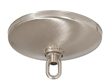 B&P Lamp BP Lamp Screw Collar Ceiling Light Canopy Plate Kit Satin Nickel