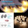 LOGUIDE Paper Lantern LightsBattery Operated LED Party Lights Bulbs for Paper Lantern Balloons Party Decoration Waterproof Warm White 12PACK
