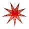 Yepsio YEPSIO Lantern Lampshade 9 Pointed Paper Star Light Shades Large 60cm Star Hanging Decorations for Christmas Wedding Home Decoration Birthday Party Red Black