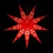 Yepsio YEPSIO Lantern Lampshade 9 Pointed Paper Star Light Shades Large 60cm Star Hanging Decorations for Christmas Wedding Home Decoration Birthday Party Red Black