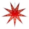 Yepsio YEPSIO Lantern Lampshade 9 Pointed Paper Star Light Shades Large 60cm Star Hanging Decorations for Christmas Wedding Home Decoration Birthday Party Red Black