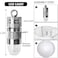 YUNXUAN Paper Lanterns Decorative White Hanging Round Chinese Lanterns with Lights for Wedding Anniversary Birthday Party 12 LED Light Pack of 12
