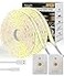 Amagle Under Cabinet Lighting Wireless 2 Pack 5000mAh 13FT COB Motion Sensor Led Light Strips Indoor Rechargeable Battery Powered Motion Activated Stair Shelf Closet Cabinet Counter Led Strip Tape Lig
