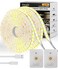 Amagle Under Cabinet Lighting Wireless 2 Pack 5000mAh 13FT COB Motion Sensor Led Light Strips Indoor Rechargeable Battery Powered Motion Activated Stair Shelf Closet Cabinet Counter Led Strip Tape Lig