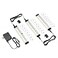 EShine Hand Wave Activated Under Cabinet LED Lighting Kit Dimmable 3Pack 7 in Touchless Dimming Control Black Under Counter Lights for Kitchen Garage Office Shelf Warm White 3000K