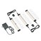 EShine Hand Wave Activated Under Cabinet LED Lighting Kit Dimmable 3Pack 7 in Touchless Dimming Control Black Under Counter Lights for Kitchen Garage Office Shelf Warm White 3000K