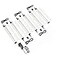 EShine Hand Wave Activated Under Cabinet LED Lighting Kit Dimmable 6Pack 12 in Touchless Dimming Control Black Under Counter Lights for Kitchen Garage Office Shelf Warm White 3000K