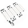 EShine Hand Wave Activated Under Cabinet LED Lighting Kit Dimmable 6Pack 12 in Touchless Dimming Control Black Under Counter Lights for Kitchen Garage Office Shelf Warm White 3000K