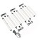 EShine Hand Wave Activated Under Cabinet LED Lighting Kit Dimmable 6Pack 12 in Touchless Dimming Control Black Under Counter Lights for Kitchen Garage Office Shelf Warm White 3000K