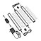 EShine 3 Pack 12 inch Black Smart Dimmable LED Under Cabinet Lighting Kit Compatible with Alexa Google Cool White 6000K