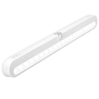 Alivation Closet Lights Battery Operated Led Lights Motion Sensor Light Indoor Under Cabinet Lights Under Counter Lights for Kitchen 3 AA Battery PoweredDC Input Lights Day Night Mode Dimmable