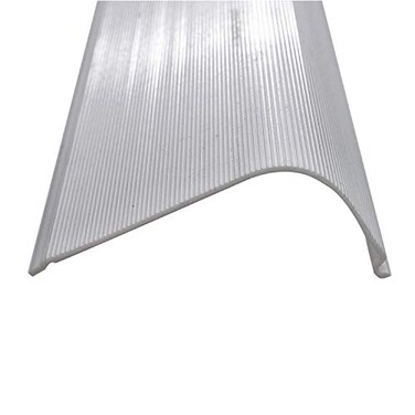 BEAM Lighting Beam Lighting Under Cabinet Light Cover Replacement White Ribbed Acrylic Diffuser Curved 24