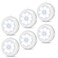 Reoshine Motion Sensor Light Indoor Under Cabinet Light Ceiling Lights AA Battery Operated Stick on Wireless Puck Lights for Wall Step Stair Dimmable 6 Pack