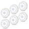 Reoshine Motion Sensor Light Indoor Under Cabinet Light Ceiling Lights AA Battery Operated Stick on Wireless Puck Lights for Wall Step Stair Dimmable 6 Pack