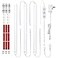 Litever Under Cabinet Lights Plug in 3 pcs 12 Inches LED Light Strip Bars Super Bright Dimmable Linkable for Kitchen Under Cabinets Shelf Work Space Desk Closet Lighting Daylight 5000K