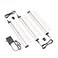 EShine Hand Wave Activated Under Cabinet LED Lighting Kit Dimmable 3Pack 12 in Touchless Dimming Control Black Under Counter Lights for Kitchen Garage Office Shelf Warm White 3000K