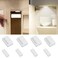 Amagle 4 Pack Cordless Cabinet Lights Door Open Activated Sensor Automatic Turn On Off Led Cupboard Drawer Closet Light Battery Operated Stick On Up Puck Lights Indoor for Kitchen Cabinets Pantry Gun